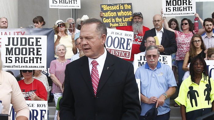 Roy Moore, Moore, Christian, conservative, Republican, God, sexual harassment, religion